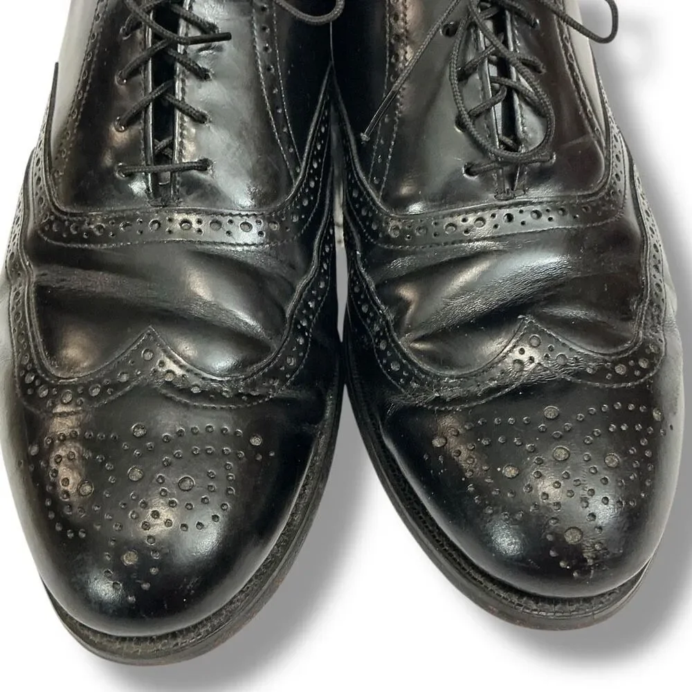 Bostonian Impression Black Wingtip Oxford Leather Dress Shoes